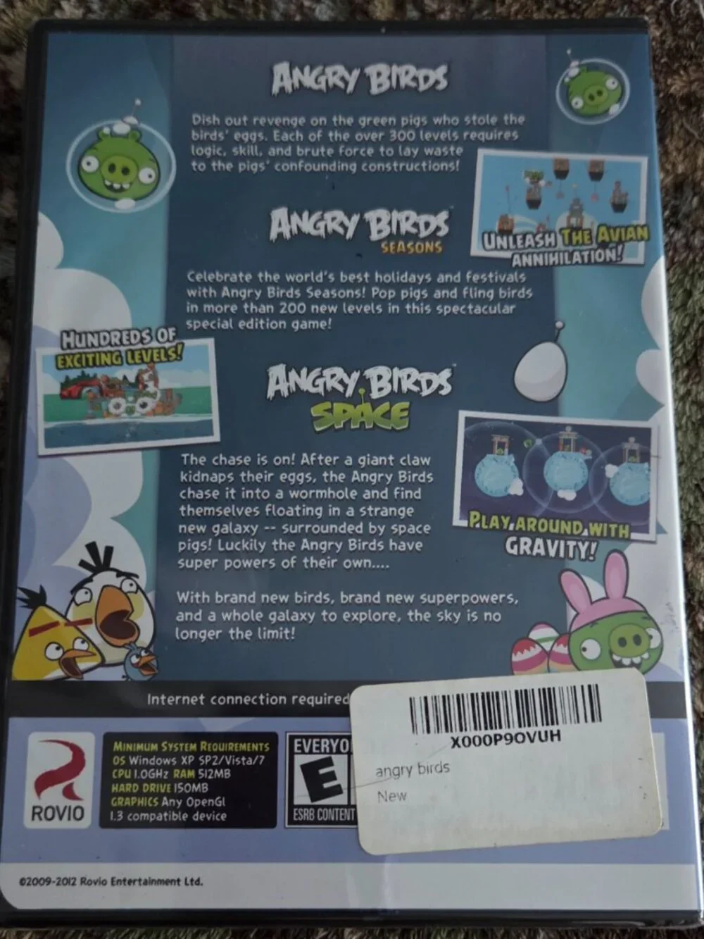 *NWT* Angry Birds PC CD-ROM Game (SEALED) 3 games & poster included!